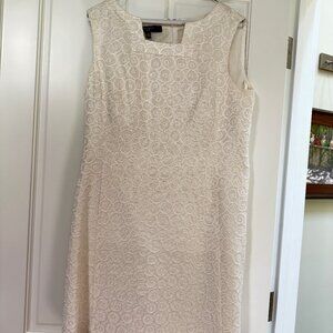 White Subtle Sparkle Dress